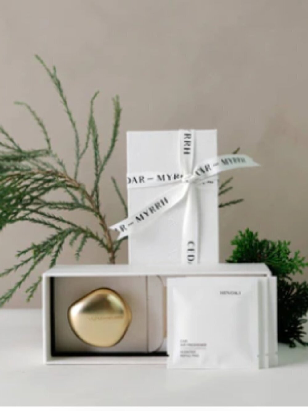 NWT Cedar and Myrrh Hinoki Car Air Freshener